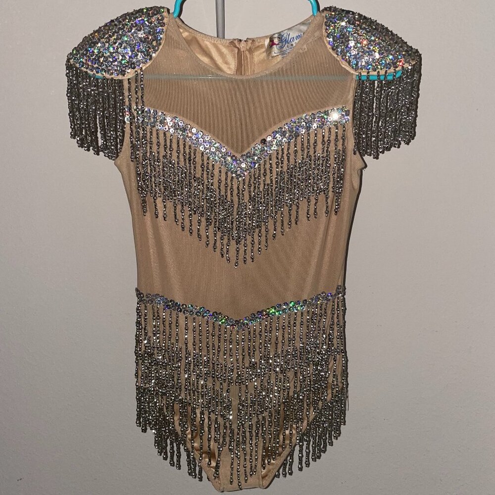 Glamorous Fringe Sequin Performance Costume